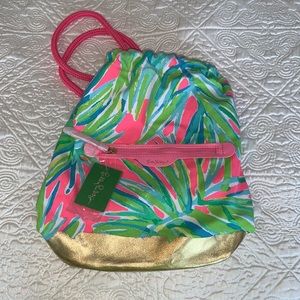 Lilly Pulitzer Beach Backpack NWT Tiki Beach